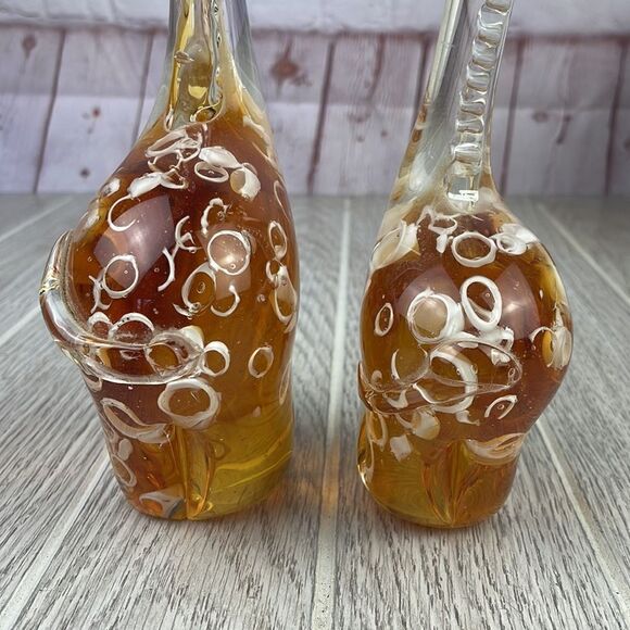 Vintage Murano Art Glass Figurine Giraffe Mother and Calf.  Set of 2. - Picture 5 of 11